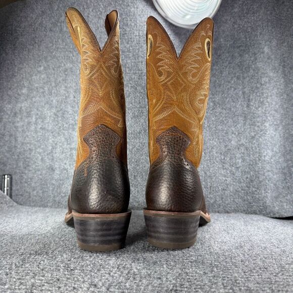 Ariat Heritage Roughstock Cowboy Boots Mens 12 EE Wide Brown Leather Western - Picture 5 of 13